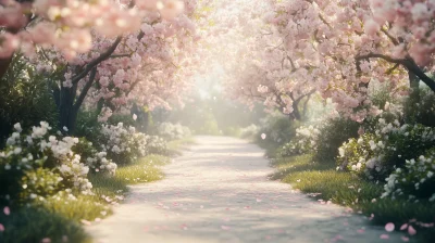 Cherry Blossom Pathway