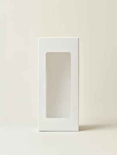 Empty White Packaging Box