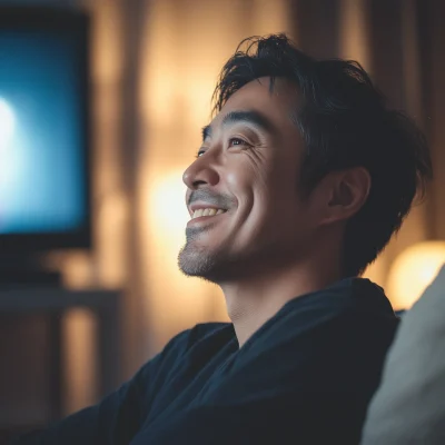 Portrait of a Happy Asian Man