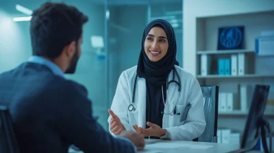 Smiling Doctor in Office