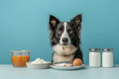 Border Collie at Table