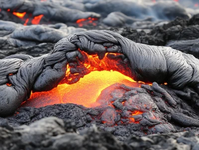 Close Up of Lava Flow