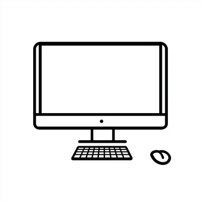 Minimalist Computer Icon