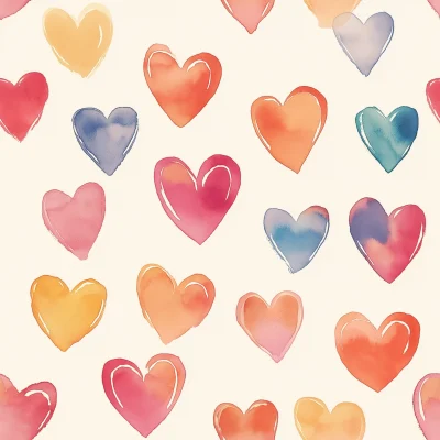 Cute Heart Shapes Pattern