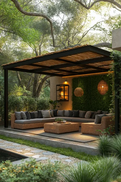 Contemporary Outdoor Seating Area