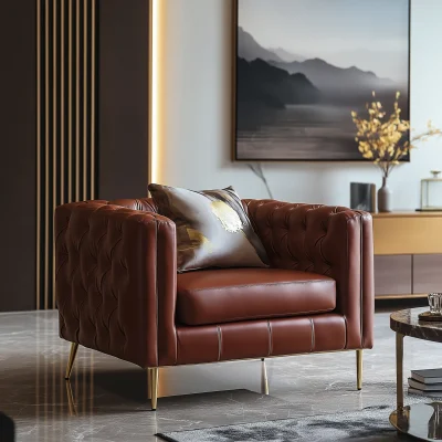 Stylish Armchair in a Bright Living Room