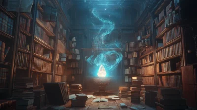 Mystical Ancient Library