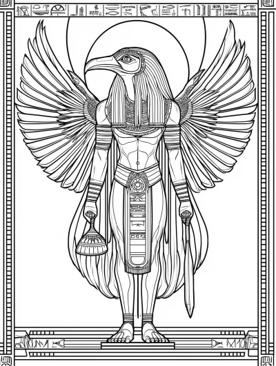 Thoth the Atlantean Coloring Page