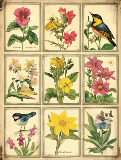 Vintage Spring Seed Packets