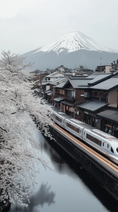 Shinkansen and Mt. Fuji