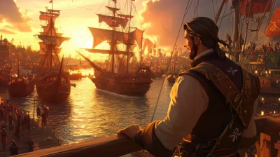 Pirate Port Sunrise