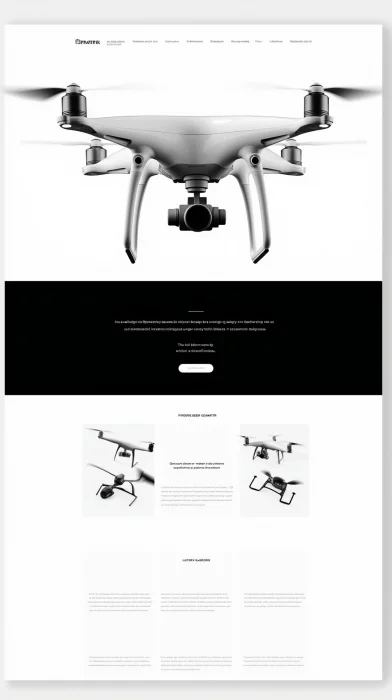 Modern Drone Sales Page