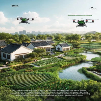 Futuristic Automated Farm