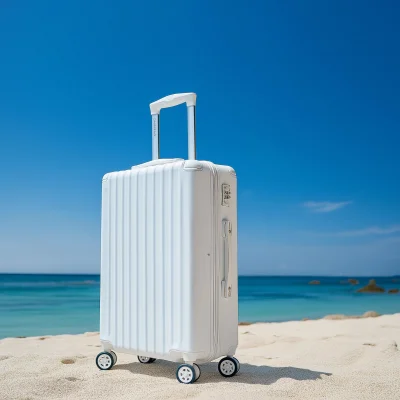 Travel Suitcase at the Beach