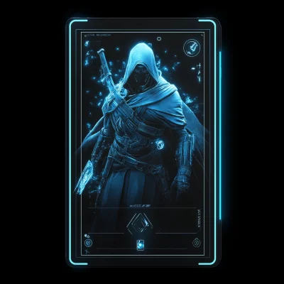 Futuristic Trading Card Mockup