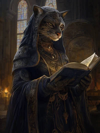 Elegant Panther Witch