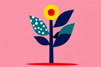 Minimalist Flower Illustration