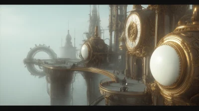 Futuristic Steampunk Metropolis