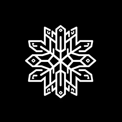 Simple Snowflake Drawing