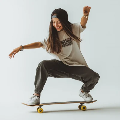 Skateboarding Latina