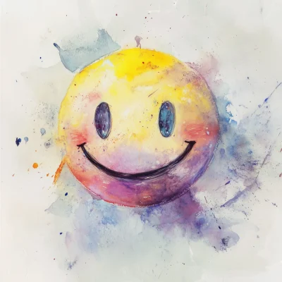 Misty Smiley Face