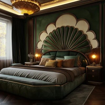 Art Deco Bedroom Interior