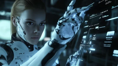 Attractive Female Cyborg