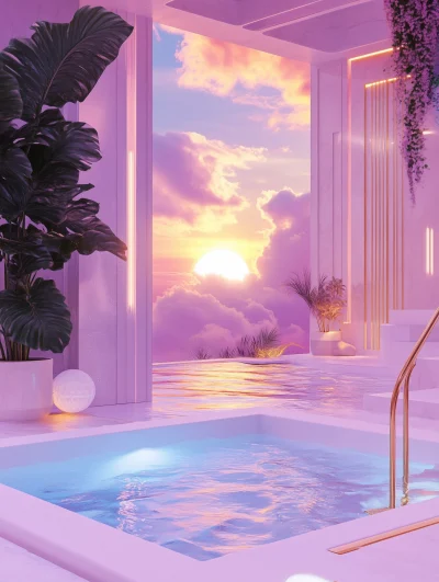 Dreamy Pastel Landscape