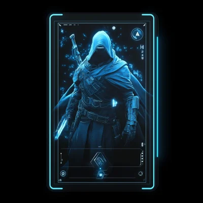 Futuristic Trading Card Mockup