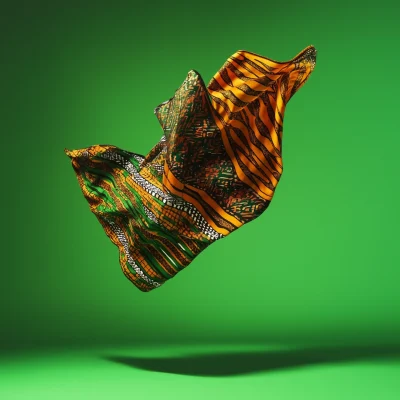 Floating Ankara Print Scarf