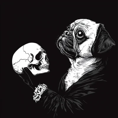 Pug Hamlet Logo