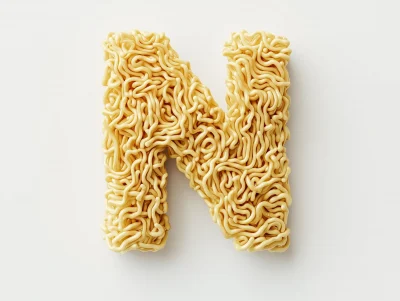 Noodle Letter N