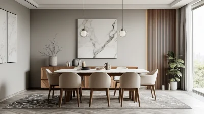 Modern Minimalist Dining Room