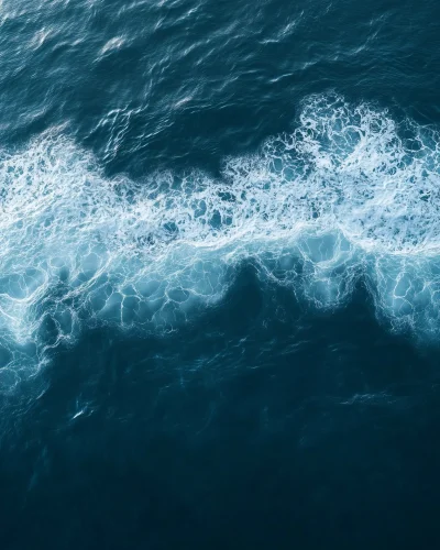 Aerial View of Calm Ocean