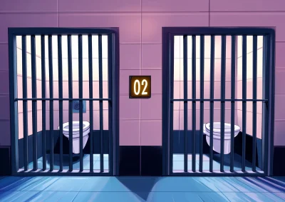 Cartoon Prison Cells