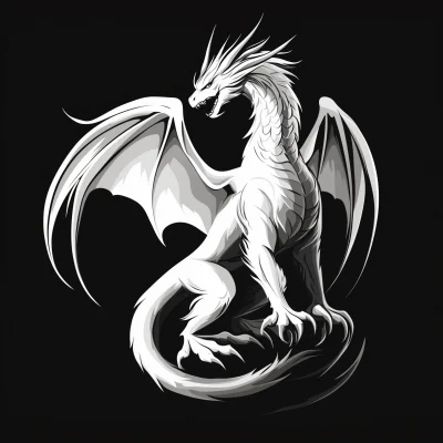 White Dragon Logo