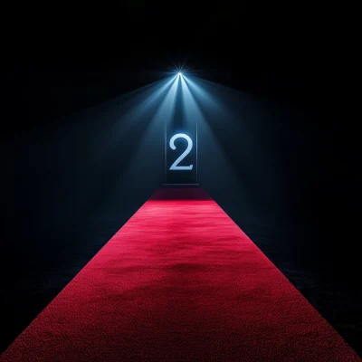 Red Carpet in Darkness