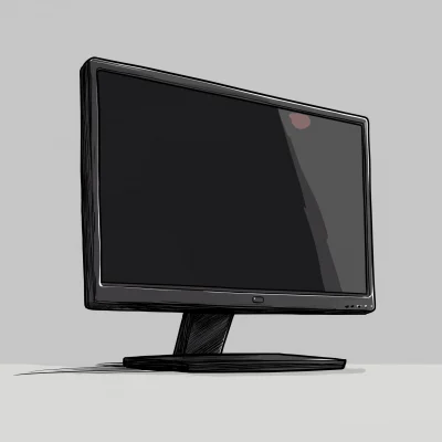 Black Computer Display Illustration