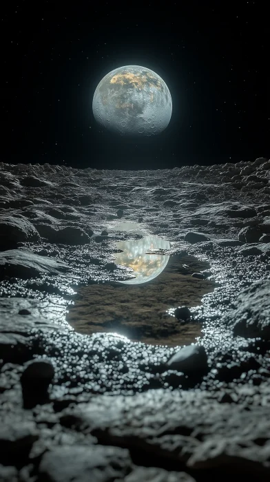 Puddle on the Moon