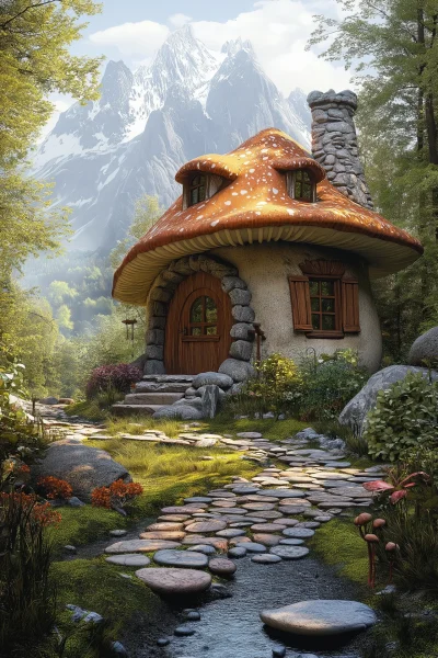 Fantasy Mushroom Cottage