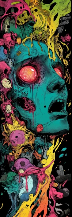 Psychedelic Horror Comic Cover