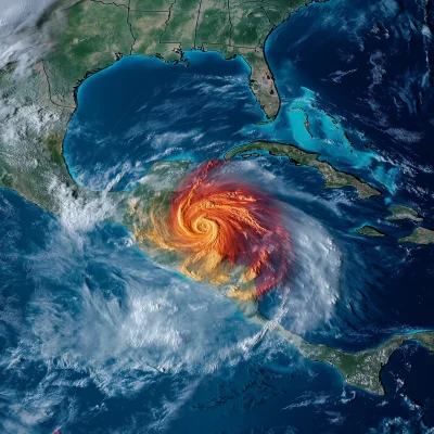 Hurricane Satellite View