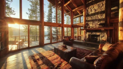 Rustic Cabin Living Room