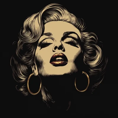 Marilyn Monroe Vector Portrait