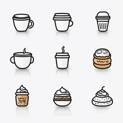 Café Icon Set