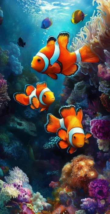 Clownfish in Coral Reef