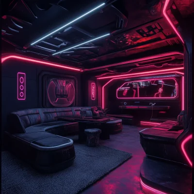 Cyberpunk KTV Room