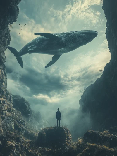 Surreal Whale Landscape