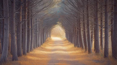 Winding Forest Path