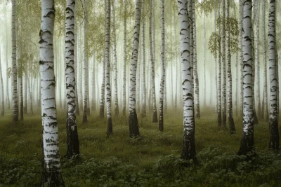 Birch Forest in Spring